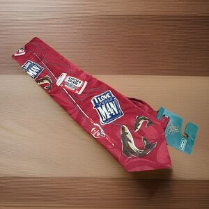 VTG Bud Light Tie Anheuser-Busch Beer 1996 90’s Fishing “I Love You Man” Necktie